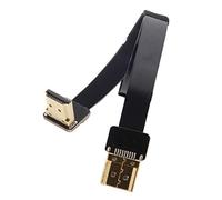 Cablecc Cavo piatto FPV HDMI maschio a HDMI maschio 90D HDTV FPC per fotografia aerea FPV HDTV multicopter (50 cm)