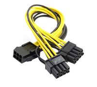 Cablecc, cavo splitter di alimentazione PCI-E PCI Express ATX, 6pin, da maschio a doppia scheda video 8pin e 6pin femmina