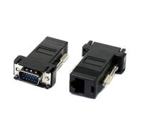 cablecc, Connettore da VGA maschio a Ethernet, Lan, Cat5, Cat5e, RJ45 femmina, 2 pezzi