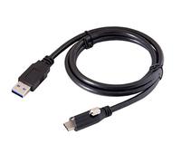 cablecc Connettore di bloccaggio USB 3.1 Tipo-C al cavo dati USB 3.0 standard da 1,2 m con vite di montaggio a pannello