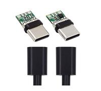 cablecc DIY OEM 2sets/lotto 24pin connettore plug USB tipo C USB-C maschio a USB-C maschio 100 W PD USB 2.0 dati con custodia