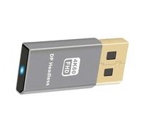 cablecc DP Display Virtuale 4K60HZ Dummy Plug Emulatore Ghost Senza Testa Adattatore Displayport Attivo Argento