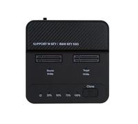 cablecc Dual-Bay Cloner 20Gbps NVME M.2 NGFF M-Key a USB-C One-Click Offline Clone Backup Enclosure Hyper Vertical Duplicator