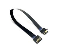 Cablecc - Cavo piatto FPV da micro HDMI maschio a mini HDMI FPC, angolo 90 gradi, 20 cm, per Gopro Multicopter Fotografia