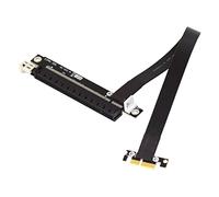Cablecc Gen3.0 PCI-E 1x16 Riser Cavo 30 cm PCI-Express Estensione Angolo Retto Gomito Design 0.3M