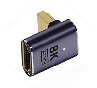 cablecc HDMI maschio a HDMI 2.1 femmina basso profilo verticale 90 gradi inclinato UHD adattatore di estensione supporta HDTV 8K 60hz