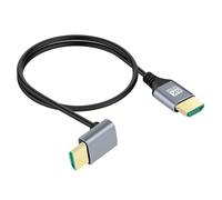 cablecc HDTV HDMI 2.1 maschio a maschio 8K 4K super flessibile cavo angolare slim 90 gradi tipo A per HDTV computer 50 cm