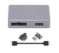 cablecc Hub splitter USB 3.1 di tipo E anteriore o 19/20 pin o Micro-USB3.0 da 5 Gbps a USB 3.0 19/20 pin e presa di tipo E a doppia porta femmina PCBA