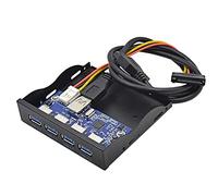 Cablecc Hub USB 3.0 a 4 porte da pannello frontale a scheda madre a 20 pin per array floppy da 3,5"