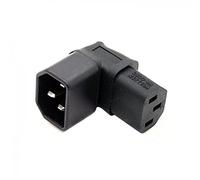 Cablecc IEC maschio da C14 a direzione verso l'alto ad angolo retto da 90 gradi IEC femmina C13 Adattatore di estensione di alimentazione