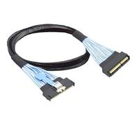 cablecc MCIO PCI-E 16 x 124 pin PCI-E 5.0 Mini Cool Edge IO spina a spina MCIO 124 pin, 50 cm, con linguetta a strappo