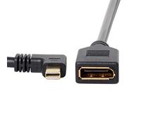 cablecc Mini DP DisplayPort 90 gradi a DisplayPort femmina cavo per monitor monitor (angolo retto)