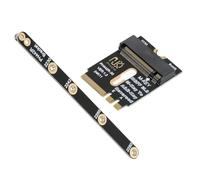 cablecc NGFF M.2 Key E a PCI-E 4.0 NVME M-key con adattatore di estensione della staffa per scheda madre del laptop SSD 2230 2280