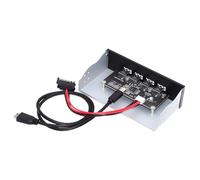 Cablecc Pannello frontale a 4 porte 10 Gbps interno USB 3.1 Gen 2 tipo C a tipo A su scheda madre, adattatore hub interno di tipo E per alloggiamenti da 5,25"