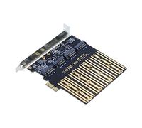 Cablecc PCI-E 1X su quattro NGFF B/M-Key SSD scheda madre adattatore desktop convertitore scheda SSD compatibile con 4x/8x/16x