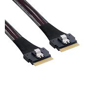 Cablecc PCI-E Slimline SAS 4.0 SFF-8654 8i 74pin Host a SFF-8654 74Pin Slim SAS Target Cable 50 cm