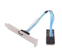 cablecc PCI-E4.0 M.2 M-key per Oculink SFF-8612 SFF-8611 Cavo host da 30 cm con staffa 2280 NGFF per SSD eGPU NVME U.2