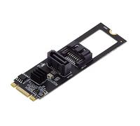Cablecc PCI Express NGFF Key B+M a SATA 3.0 6Gbps Dual Ports Verticale Orizzontale Adattatore Convertitore Hard Drive Scheda di Estensione JMB582 2280