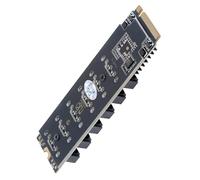cablecc PCI Express NGFF NVME M-Key a 8 Porte SATA 6Gbps Adattatore Convertitore Hard Drive Scheda di Estensione 2280