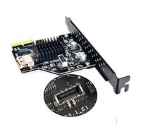 Cablecc Presa per pannello frontale USB 3.1 e adattatore per scheda madre da USB 2.0 a PCI-E Express