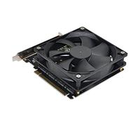 Cablecc Scheda Raid 4X NVME M.2 AHCI a PCI-E Express 3.0 Gen3 X16 con ventola VROC Raid0 Hyper Adapter Cablecc SATA 7P maschio - Adattatore di estensione ESATA Femmina