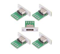 Cablecc Set di 5 connettori USB 2.0 a 24 pin tipo C femmina tipo C per montaggio a pannello con scheda PC