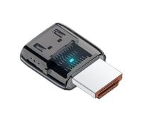 cablecc UHD 8K 60hz HDMI 2.1 femmina a HDMI maschio estensione adattatore Extender trasparente con Smart LED Light Support HDTV