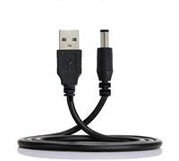 cablecc USB 2.0 tipo A maschio a 5,5 x 2,5 mm DC 5 V spina di alimentazione cavo di ricarica 80 cm