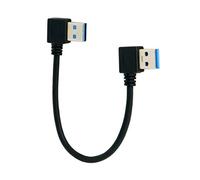 Cablecc USB 3.0 tipo A Maschio a 90 gradi a sinistra angolato a cavo prolunga USB 3.0 tipo A ad angolo retto