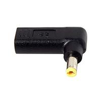 Cablecc USB-C USB 3.1 tipo C a rettangolo, connettore DC 5,5 mm, 4,0 mm, 7,4 mm, 3,0 mm, 2,5 mm, adattatore (5,5 x 2,5 mm)