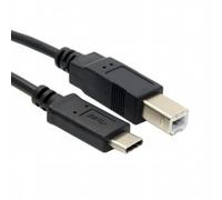 Cablecc USB-C USB 3.1 tipo C maschio connettore a USB 2.0 tipo B maschio cavo dati per telefono cellulare, MacBook e computer portatile