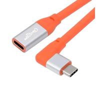 cablecc USB4 20 Gbps maschio-femmina cavo ultra morbido ad alta flessibilità angolo sinistro-destro supporta ricarica da 100 W e display 8K compatibile con TB3/TB4 30 cm