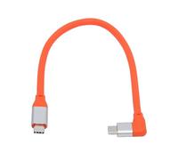 cablecc USB4 20 Gbps maschio-maschio cavo ultra morbido ad alta flessibilità angolare sinistro-destro supporta ricarica da 100 W e display 8K compatibile con TB3/TB4 30 cm