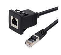 cablecc Waterproof and Dust Lock Cat6 RJ45 Maschio con design della cabina Ethernet per cavi di estensione LAN femmina