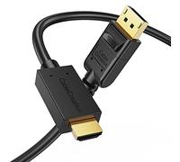 CableCreation 10 piedi DisplayPort a HDMI, placcato oro DP al cavo di HDMI, 4K e 3D Audio/Video Converter, 3M / Nero