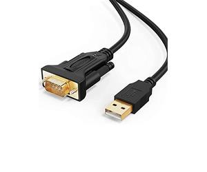 CableCreation, adattatore da USB a RS232, da USB 2.0 a RS232 maschio DB9, cavo convertitore seriale con chipset FTDI per registro di cassa, modem, scanner, macchinari industriali, CNC e superiori