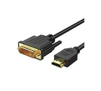 CableCreation - Cavo DVI a HDMI, 1,5 m, connettore HDMI bidirezionale a connettore DVI (24 + 1), adattatore HDMI DVI per Raspberry Pi, Roku, Xbox One, laptop, Blue-Ray, supporto 1080P