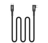 CableCreation Cavo USB 3.2 GEN2 x 2 da cm a cm (angolo posteriore) con marcatore elettronico, lunghezza: 1,0 m. Colore: nero