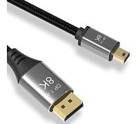 CableDeconn Cavo da Mini DP a DisplayPort 8K 8K (76804320) a 60Hz 4K a 144Hz DisplayPort 1.4 trasmissione bidirezionale da DisplayPort a Mini DisplayPort, cavo 8K, 1 m