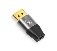 CABLEDECONN Cavo Mini DP a DisplayPort 8K 8K (7680x4320)@60Hz 4K@144Hz DisplayPort 1.4 Trasmissione bidirezionale DisplayPort a Mini DisplayPort 8K Cavo 5cm mini dp femmina a dp maschio connettore