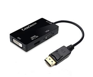 CableDeconn Convertitore adattatore per cavo multifunzione 3 in 1 da DisplayPort 1.2 a HDMI 4K DVI VGA …