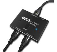CableDeconn HDMI Ultra HD 8K HDMI 2.1 ad alta velocità 48Gbps interruttore direzionale solo 2 pollici 1out 8K @60Hz 4K @120Hz Splitter Converter Compatibile con Xbox PS5 Proiettori Monitor