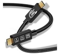 CABLEDECONN Thunderbolt 5 USB 4 0.5M Prolunga USB Tipo-C Cavo 80Gbps ultra Alta Velocità Dati 240W Cavo di Ricarica Veloce 16K ultra HD Cavo Video