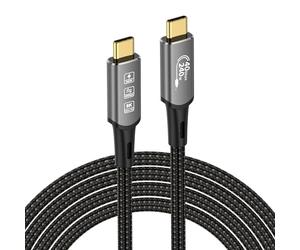 CABLEDECONN USB4 Thunderbolt 4 Prolunga 240W 8K USB C 1M 3.3ft M/M Ricarica Rapida 40 Gbps Trasmissione Dati Ultra HD 8K@60Hz 4K@144Hz Compatibile Con Macbook M1 M2 M3