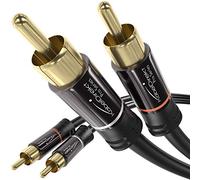 CableDirect - Cavo RCA/Phono 10ft, 2 × 2 Spine, Audio Stereo, Praticamente Indistruttibile e Qualità del Suono Impeccabile (Coassiale, Subwoofer/Amp/HiFi e Home Cinema/Blu-ray, Analogico e Digitale)