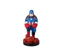 Cableguys Marvel Captain America Supporto Controller e Telefono - Porta Cellulare Compatibile con Xbox, PlayStation e la Maggior Parte dei Controller, Accessori Gaming Scrivania e Postazione Gamer