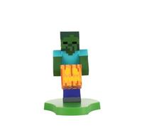 Cableguys Minis Minecraft Zombie Porta Telefono e Auricolari - Supporto Cellulare da Tavolo e Comodino, Poggia Auricolari per Smartphone e Piccoli Dispositivi, Accessori Scrivania Gaming