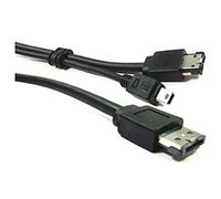 Cablematic - ESATAp + Cavo USB o eSATA (eSATA + M/MiniUSB5pin-BM-M) 3m