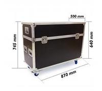 Cablematic - Flight Case con delle Ruote per Schermo Doppio 32 LCD TV LED Tipo di RackMatic di plasmatv