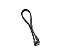 CableMod CM-CAB-RSAT-N30KK-R - Cavo SATA 3 ad angolo retto ModMesh, colore: Nero